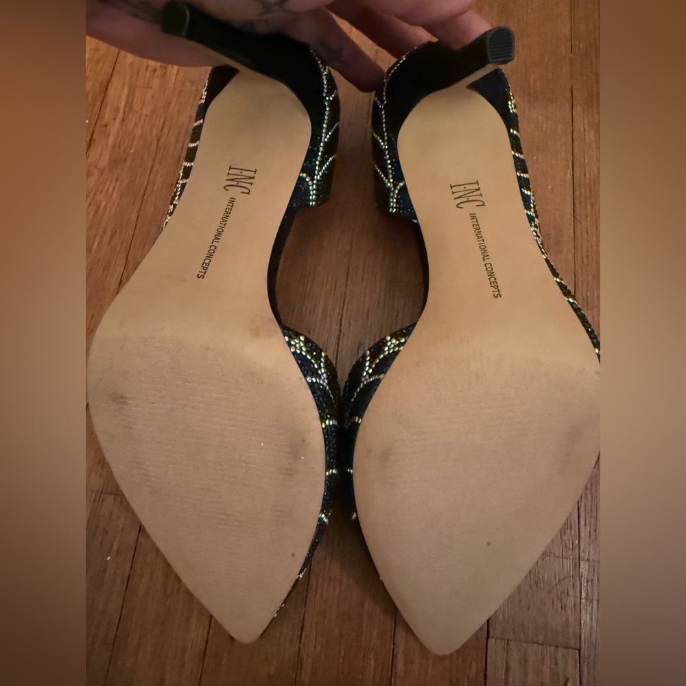 INC Kenjay D’orsay Rhinestone Spiderweb pumps US 8 - Picture 6 of 7